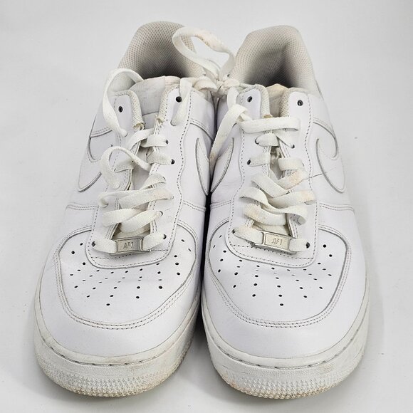 NIKE 315122-111 WHITE AIR FORCE 1 MENS SNEAKER SIZE US 10.5 - Picture 2 of 4